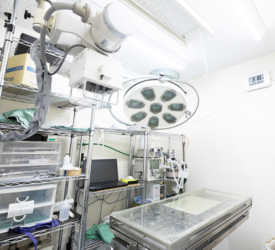経験と設備に裏打ちされた安心の手術体制